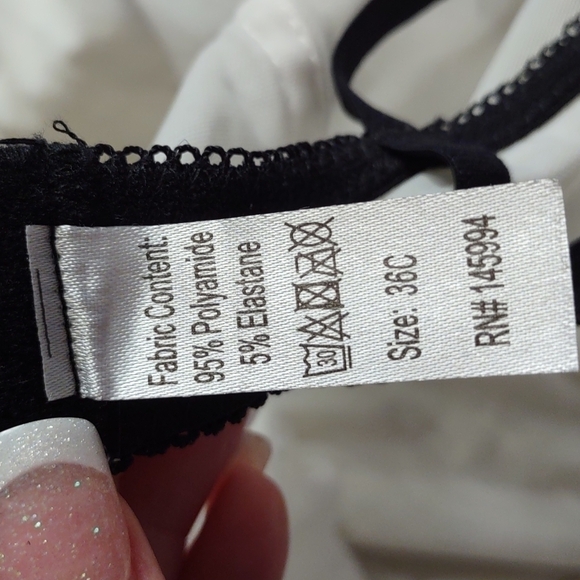 Black & White Lace Bustier/Corset Size 36C - Picture 7 of 7